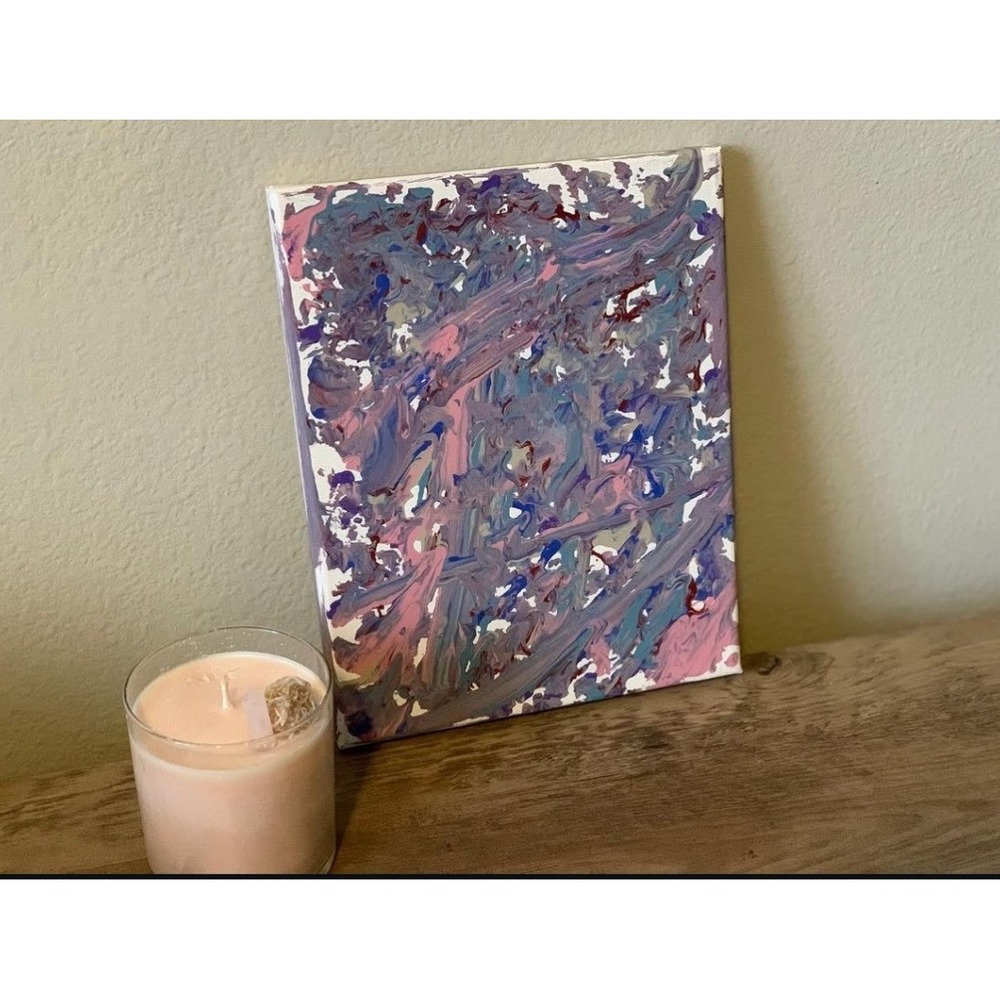 Original Abstract Painting Calm Before the Storm 8x10 Canvas Art